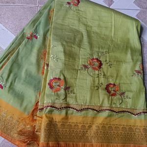 Fancy Green Saree