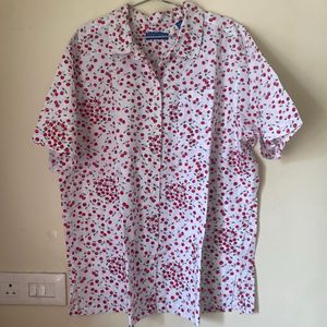 Authentic KarenScott 100%Cotton Cherry Print Shirt