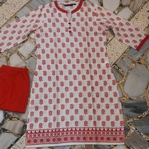 PURE COTTON KURTI WITH LEGGINGS