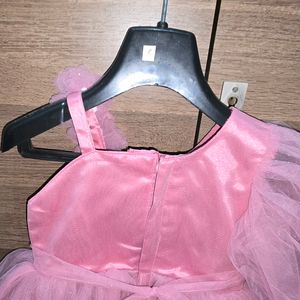 Pink Princess Frock- Single Sleeve