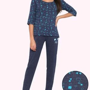 Rosaline Starry Nights Knit Cotton Pyjama Set