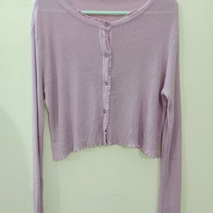 Lavender Lettuce Hem Top