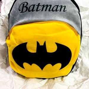 Batman Style Velvet Bag For Kids