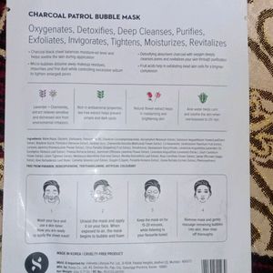 Sugar Charcoal Patrol Bubble Mask