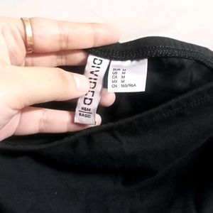 H&M Black Short Tube Top