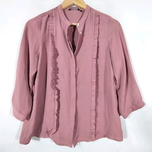 VanHeusen Mauve Formal Shirt ( Women)