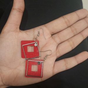 Red Trendy Girls Women Earrings Earings