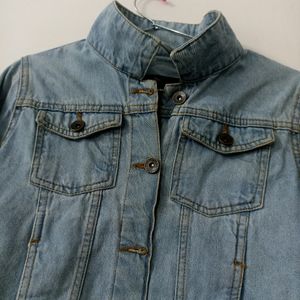 Women Blue Denim Jacket