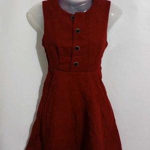 CLASSIC MAROON SHORT DRESS