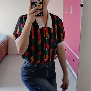 Women's Collar Vintage Shirt