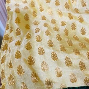 BEAUTIFUL CHANDERI SILK TOP WITH SHARARA