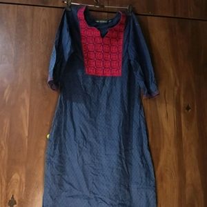 Blue Single Kurti