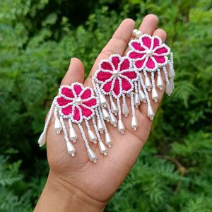 Handmade Earrings With Mangtika Set