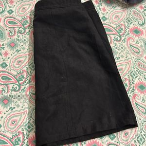 H&M Black Suede Skirt