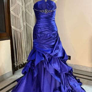 Blue Heavy Gown Very Pretty