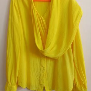 Full Sleeve Yellow  Shirt (woman)