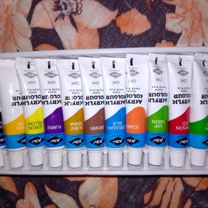 Acrylic Colours With Spatula