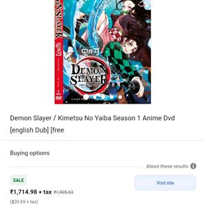 Demon Slayer Season 1 All Episodes DVD