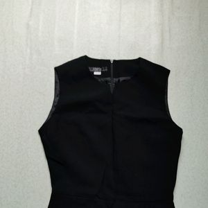 Black Sleeveless Fitted Dress