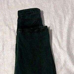 H&M Straight Leg Black Baggy Jeans