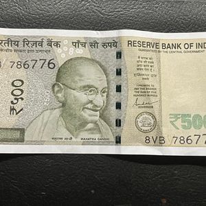 500rs Note Serial Number Starting 786 Rare