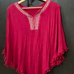 189Rs.Red Poncho