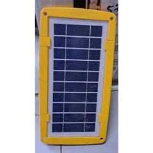 Solar Panel With Bulb In Yellow