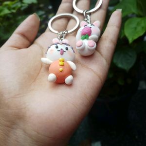 🌸Kawaii Aesthetic Clay Charm Keychain🌸