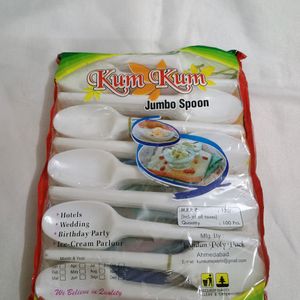 New Unused Plastic Spoons