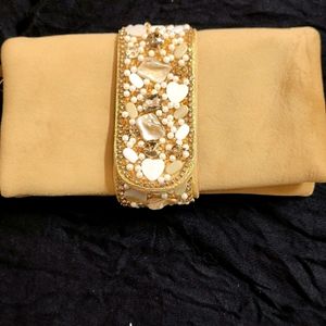 New Clutch /Camel Colored /Very Soft Like Velvet