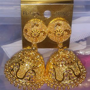 New Big Size Golden Jhumka