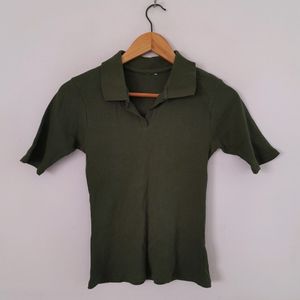 Dark Olive Green Top (Women's)