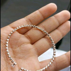 A Beautiful Freesize Bangle With Stone Work