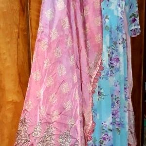 Pakistani Full Length Neyra Cut Dress With Dupatta