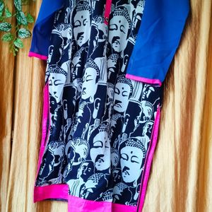 Buddha  digiprint kurti