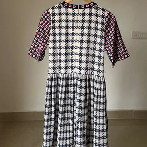 Shift Plaid Beaded Dress