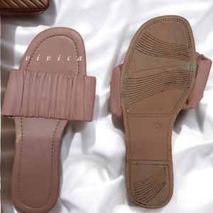 Ruched Flipflop flates for Women