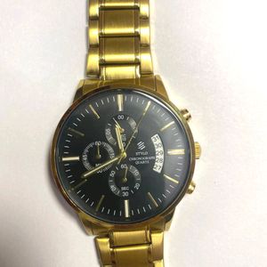 STYLO Chronograph Gold Watch