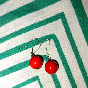 Cherry Red Hanging Earring