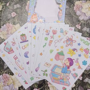 😍Cute 20 Sticker Sheets😍 (BLUE💙)