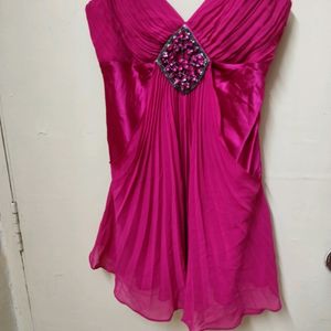 Imported Dark Pink Mini Dress