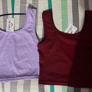 Women Crop Tank Top Girls Party Wear