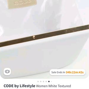 Code By Lifestyle Textured White Structured