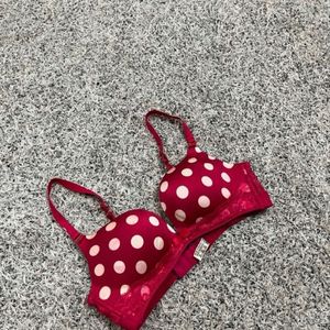 Sale‼️Red Polka Dot Bra ❤️🖤