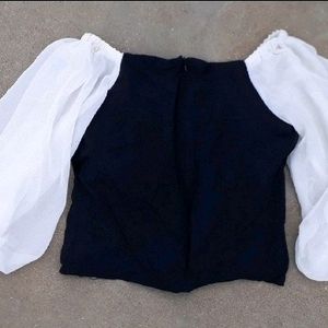 Puff Sleeves Crop Top