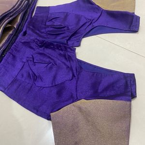 PurpleSaree With Blouse