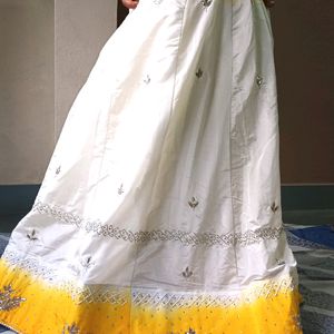 Beautiful Lehenga Choli Dupatta For Haldi Function