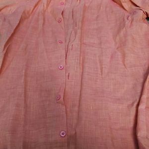 Peach Pure Cotton Shirt