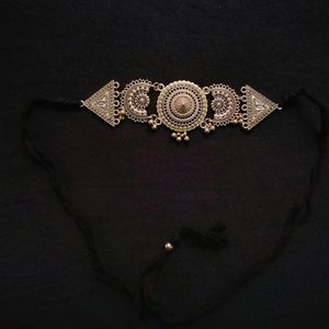 Oxidised choker set