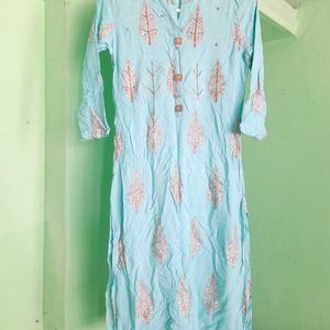 Cyan Kurta Set